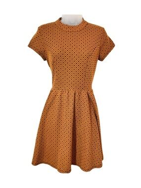 Xhilaration Adorable Geometric Mini Dress in mustard size S